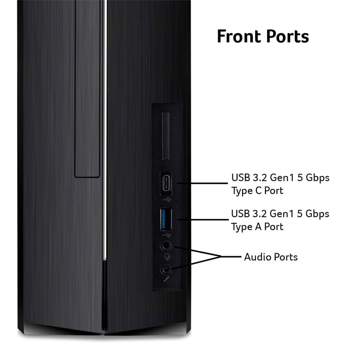 Acer Aspire XC-1715 SFF (8GB, 512GB SSD, Intel Processor N150) Win11P, Black (Refurbished - Excellent)