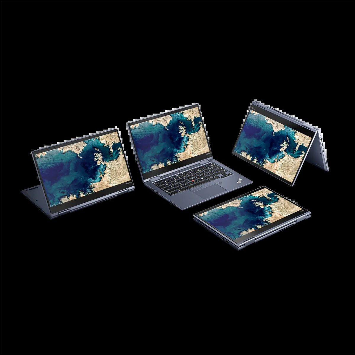 Lenovo ThinkPad C13 Yoga Gen 1 Chromebook 13.3" 8GB 128GB SSD AMD Ryzen™ 5 3500C, Abyss Blue (Refurbished - Very Good)
