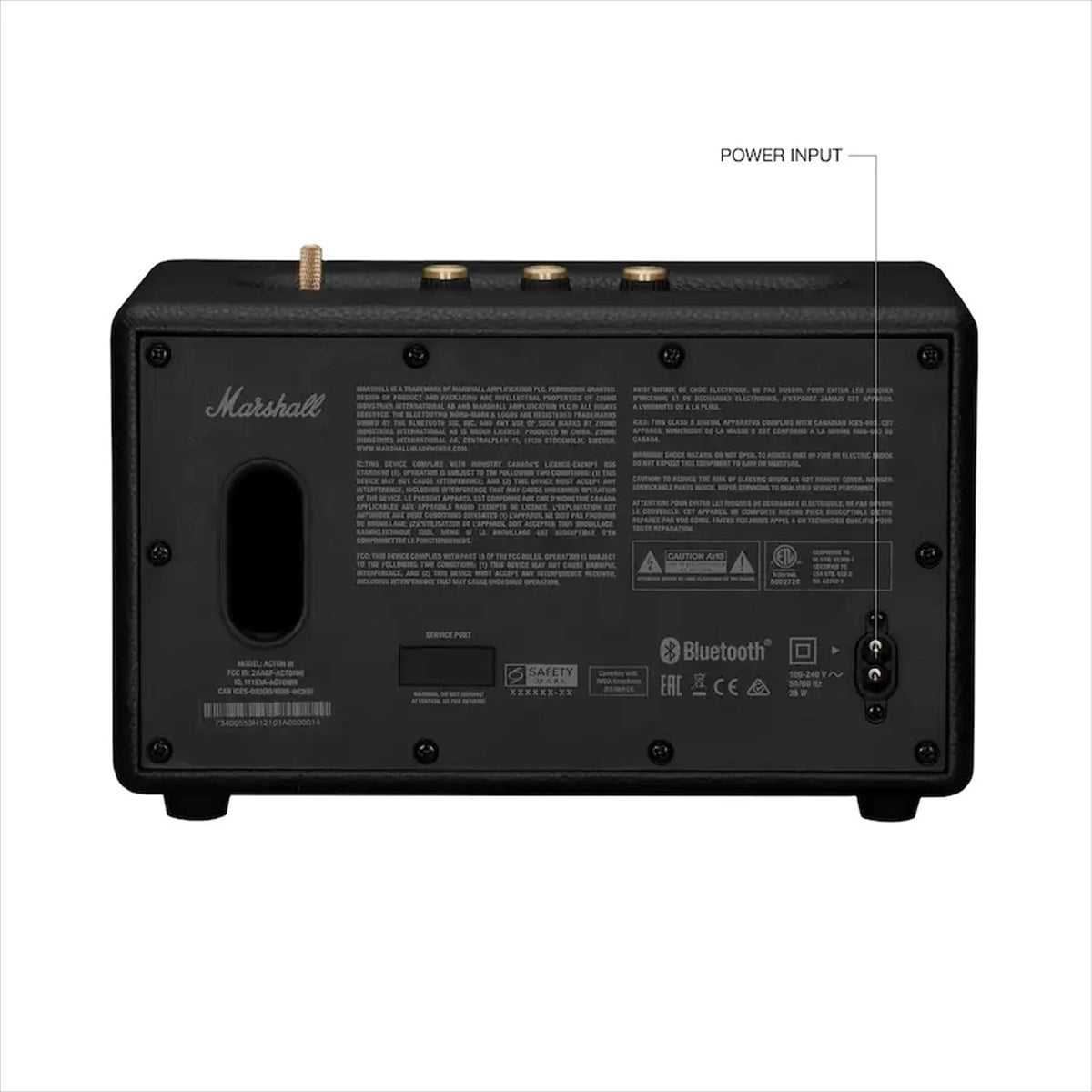 Marshall - Acton III Bluetooth Home Speaker with Bass - Treble - Volume Controls and 3.5 mm Auxiliar (New)