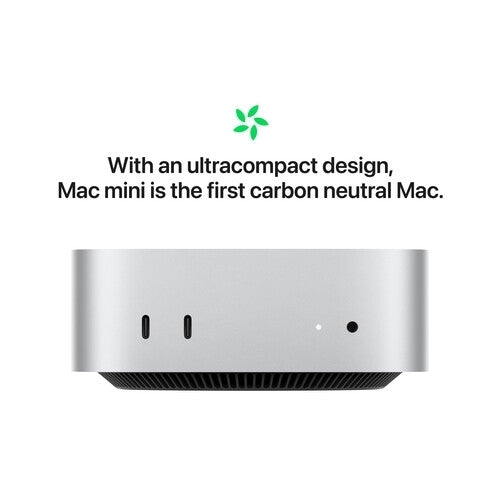 Apple Mac Mini A3238 16GB 256GB SSD Apple M4 4.5GHz, Silver (Refurbished - Excellent)