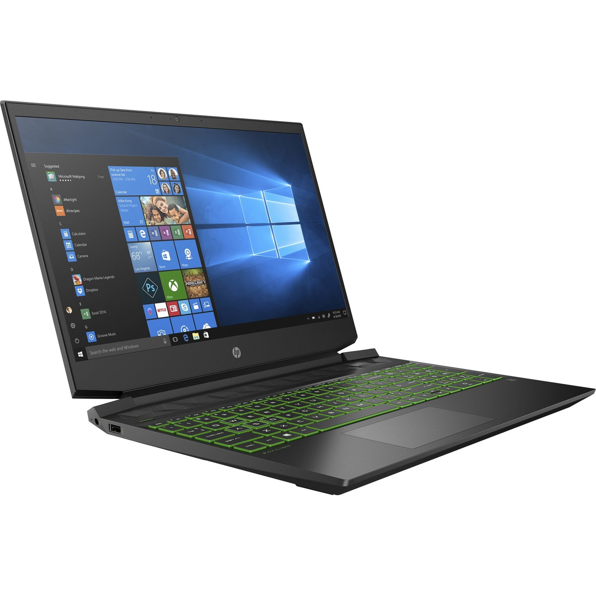 HP Pavilion Gaming 15-EC0000 15.6" 8GB 512GB SSD AMD Ryzen™ 5 4600H 3.0GHz WIN11H, Shadow Black (Refurbished - Fair)