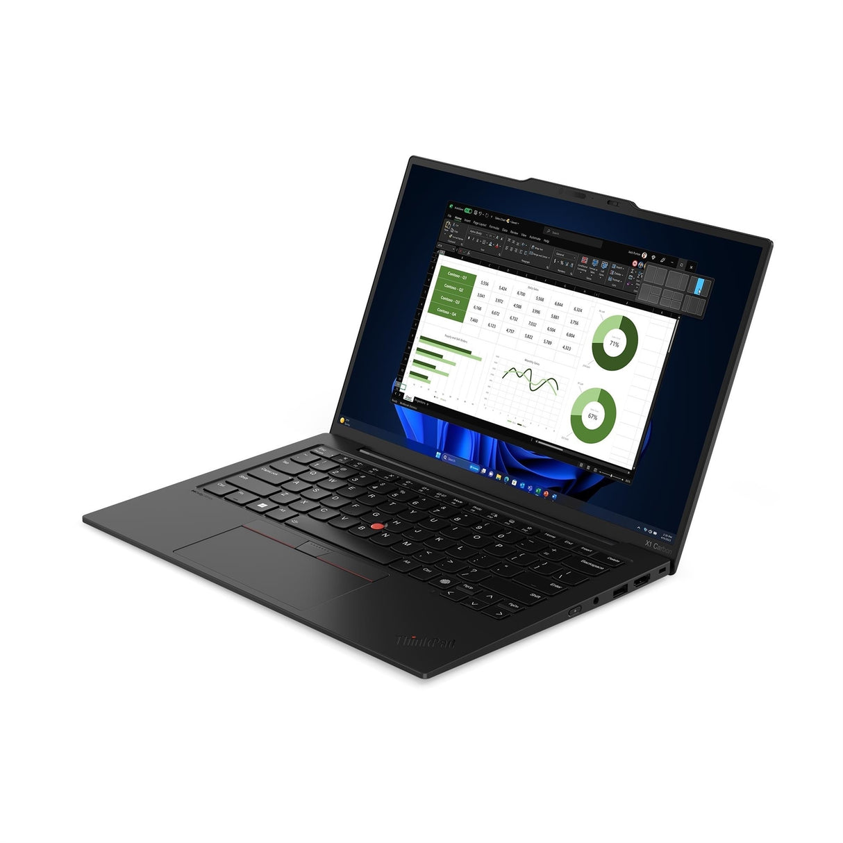 Lenovo ThinkPad X1 Carbon Gen 12 14" 32GB 512GB SSD Core™ Ultra 7 165U 1.7GHz WIN11H, Black (Refurbished - Very Good)