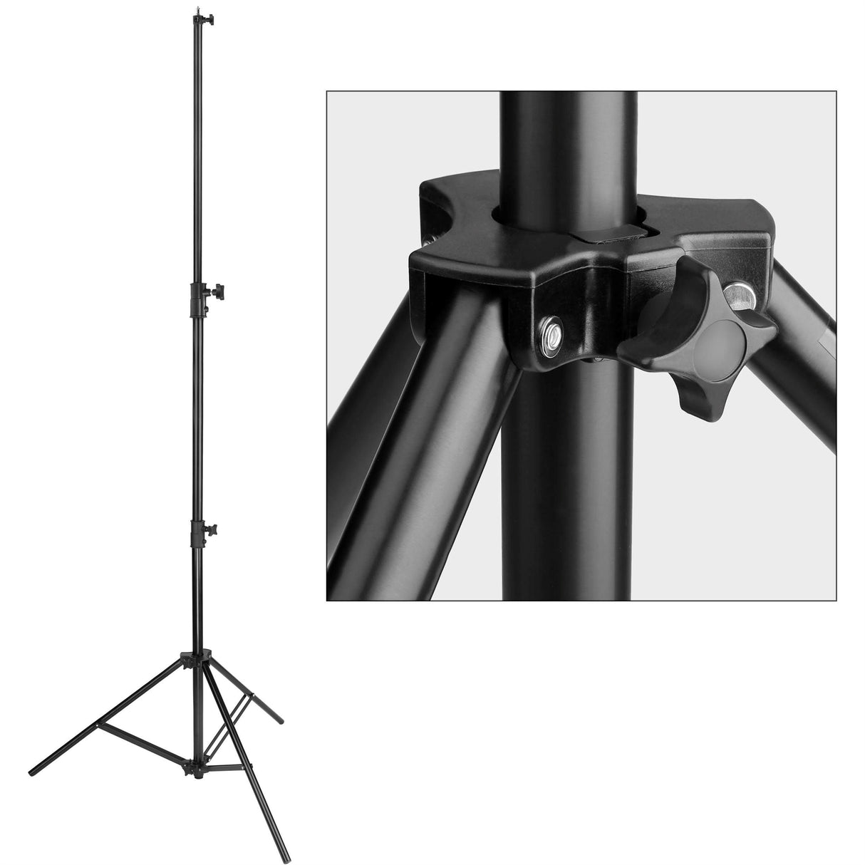 NIANYISO LS-96HABI Heavy-Duty Air-Cushioned Light Stand (Black, 9.5') (New)
