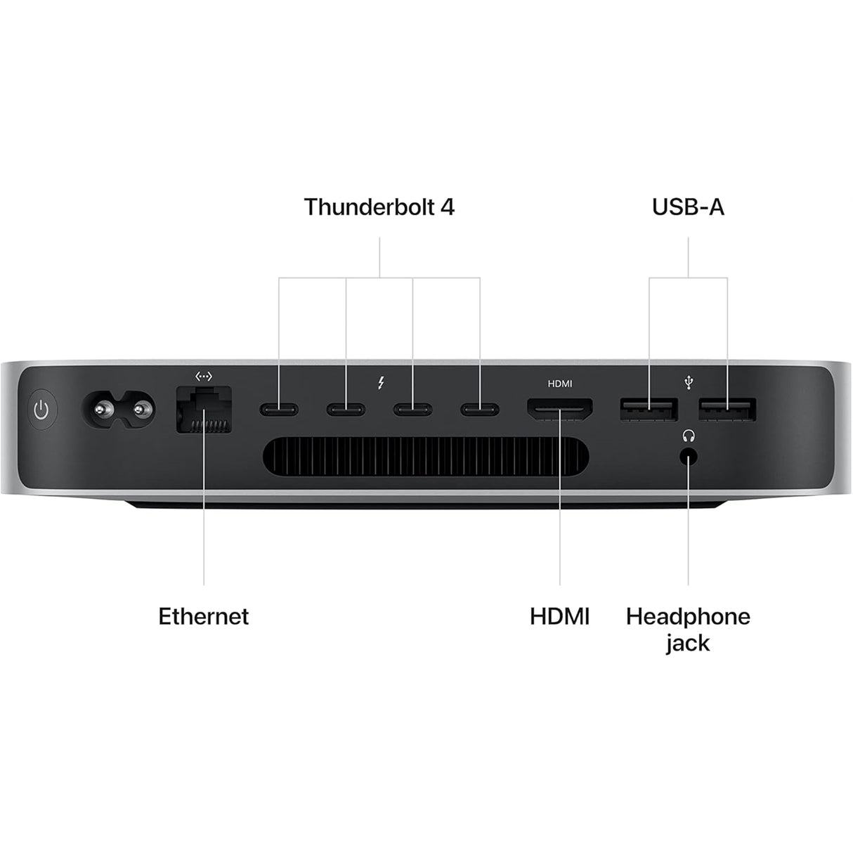 Apple Apple Mac Mini (2023) MNH73LL/A 16GB 256GB SSD Apple M2 Pro 3.50GHz, Silver (Refurbished - Very Good)