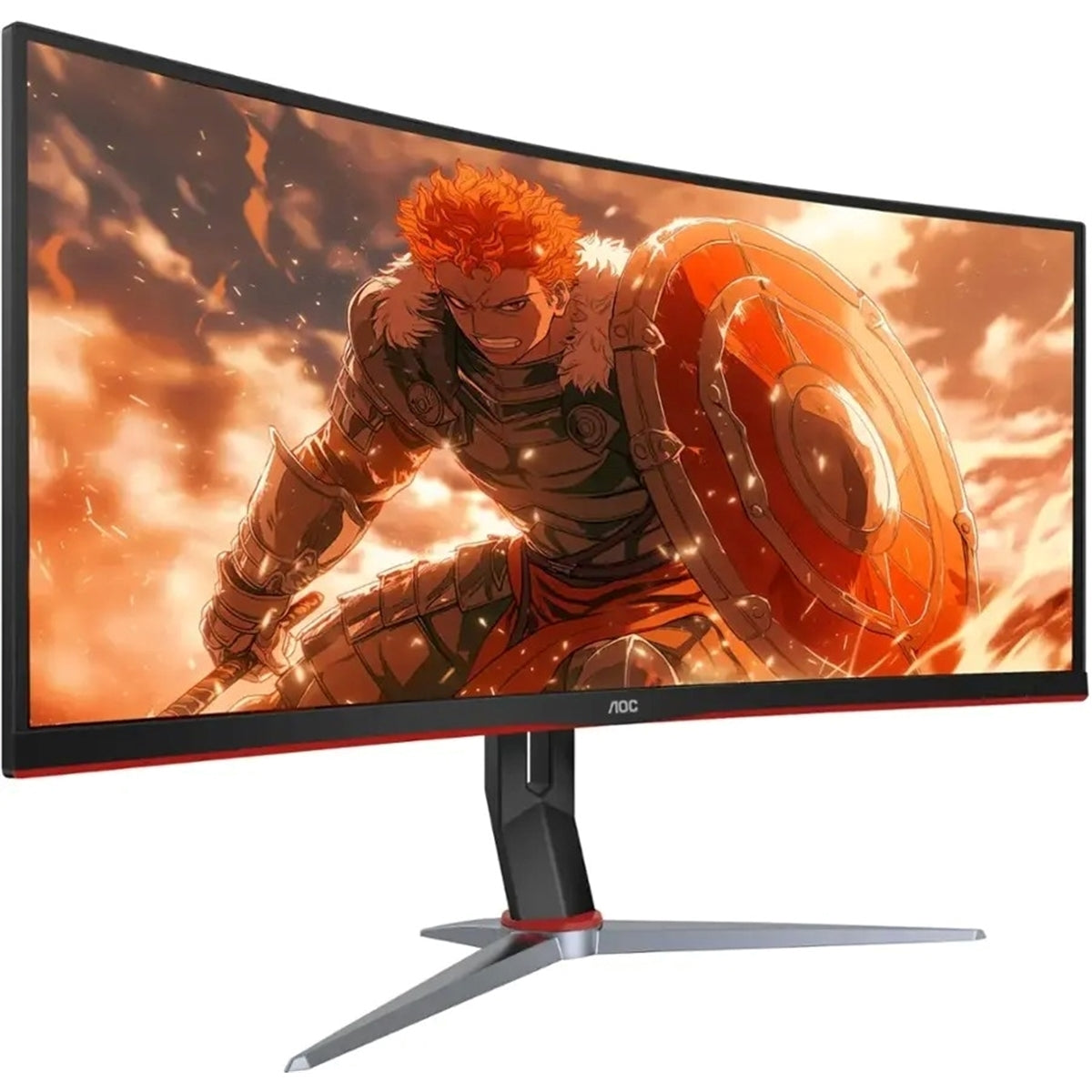 AOC - CU34G2XP 34" VA Curved Gaming Monitor, WQHD (3440x1440), 180Hz, 1ms, Freesync, HDR 400 (New, Open Box)