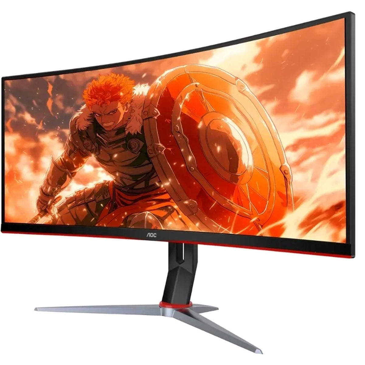 AOC - CU34G2XP 34" VA Curved Gaming Monitor, WQHD (3440x1440), 180Hz, 1ms, Freesync, HDR 400 (New)