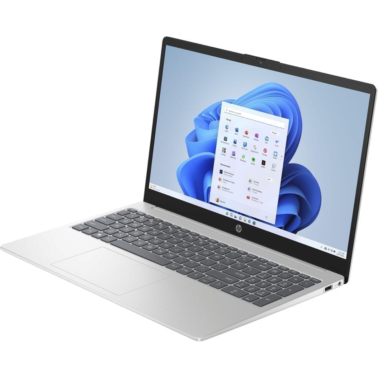 HP 15-FC0025DX 15.6" Touch 8GB 256GB SSD AMD Ryzen™ 5 7520U 2.80GHz WIN11H, Silver (Refurbished - Very Good)