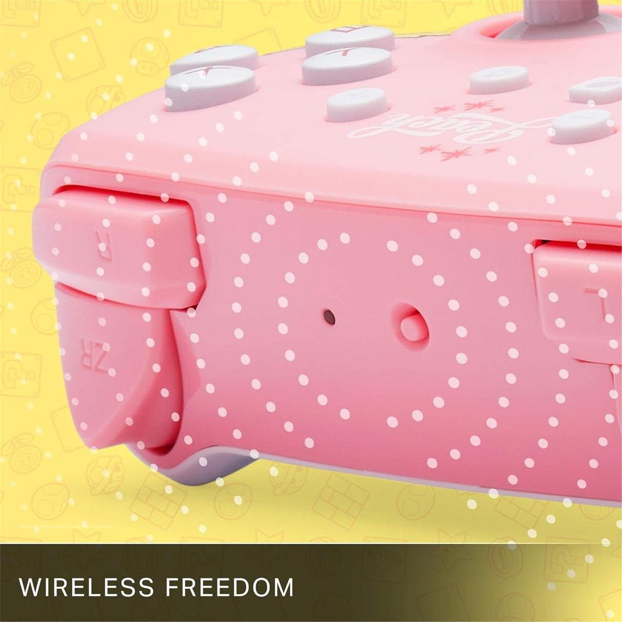 PowerA Wireless Controller for Nintendo Switch - Princess Peach Pink, Switch Lite/Switch-OLED Model (New)