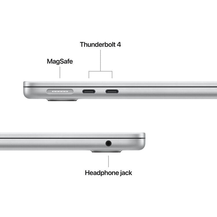 Apple MacBook Air (13-inch, M4, 2025) 13.6" 16GB 512GB SSD Apple M4 4.1GHz macOS, Silver (Refurbished - Fair)