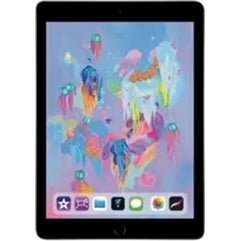 Apple iPad 6th Gen 9.7" Tablet 128GB WiFi Unlocked, Space Gray (Refurbished - Fair)