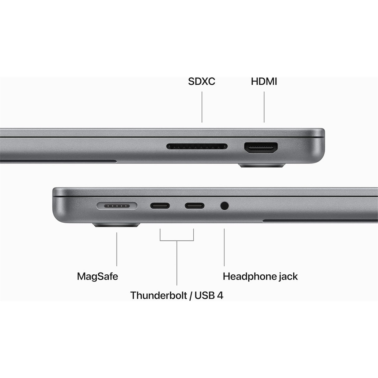 Apple MacBook Pro (14-inch, M3, Nov 2023) 14.2" 16GB 256GB SSD Apple M3 4.00GHz macOS, Space Gray (Refurbished - Very Good)