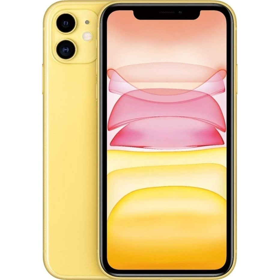 Apple iPhone 11 256GB - 6.1", 4G LTE T-Mobile, Yellow (Refurbished - Fair)