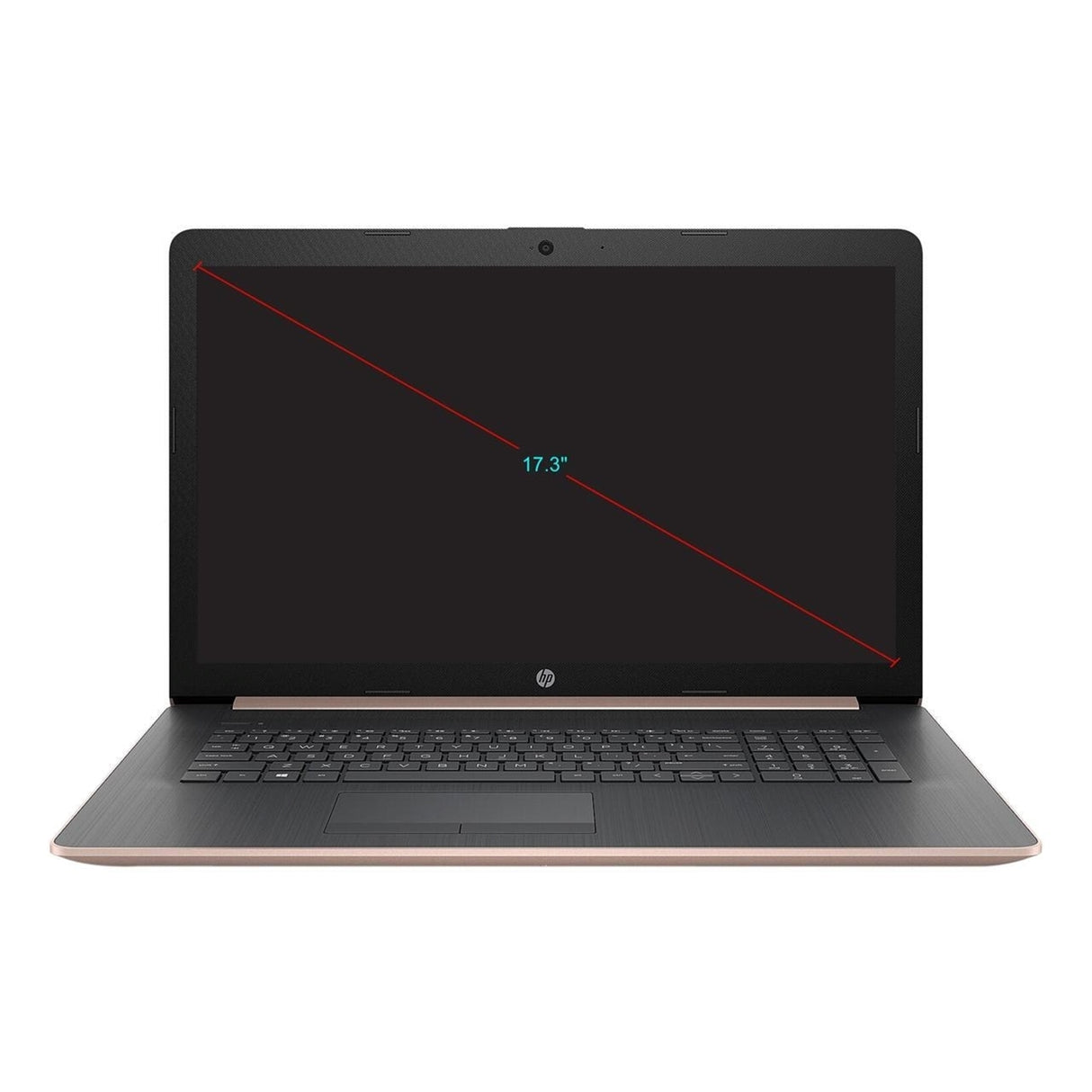 HP 17-CA1019CY (17.3" Touch, 12GB, 512GB SSD, AMD Ryzen 5 3500U 2.10GHz) Win11H, Rose Gold (Refurbished - Fair)