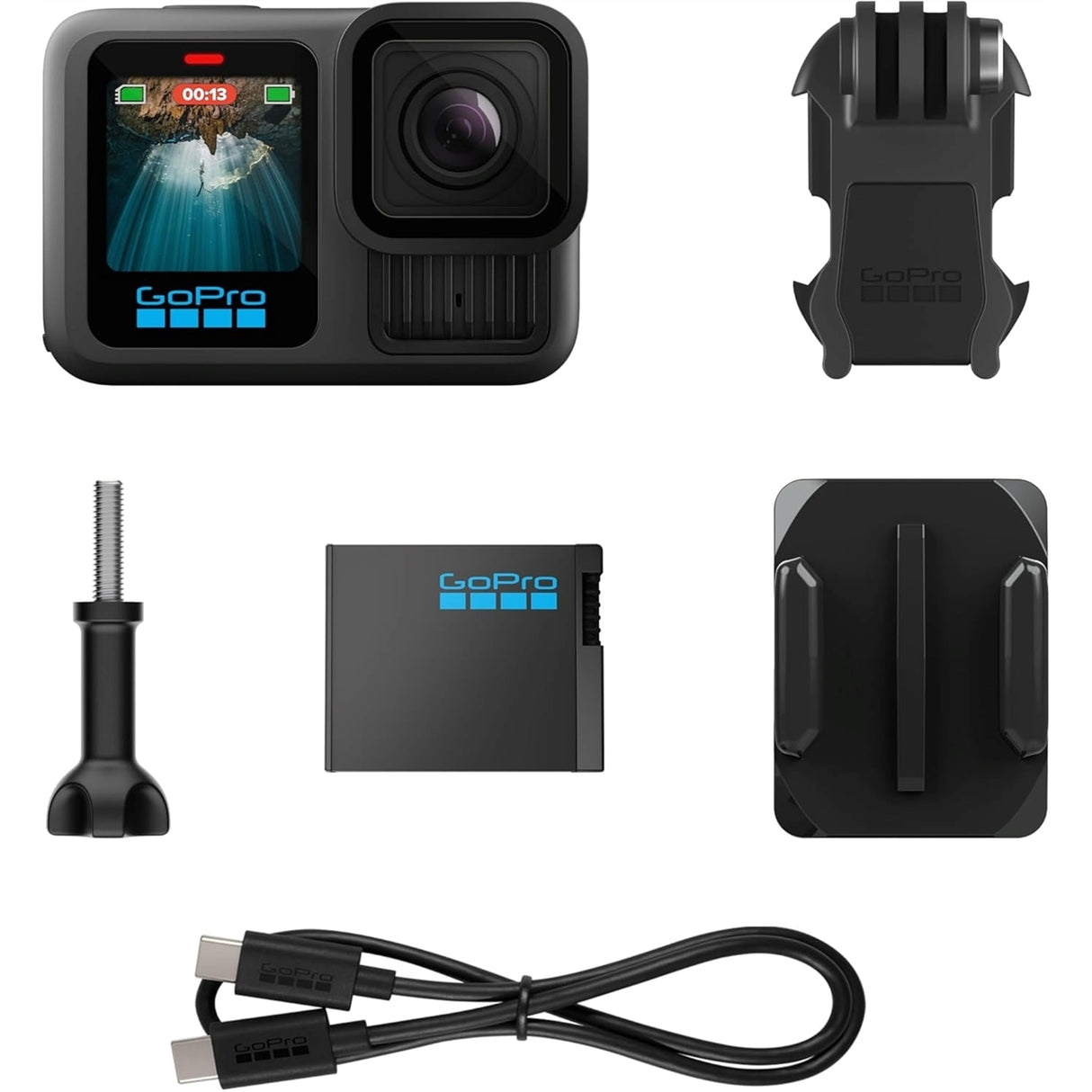 GoPro HERO13 - CHDHX-131-TH - 27.6MP Action Camera, Black (New, Open Box)
