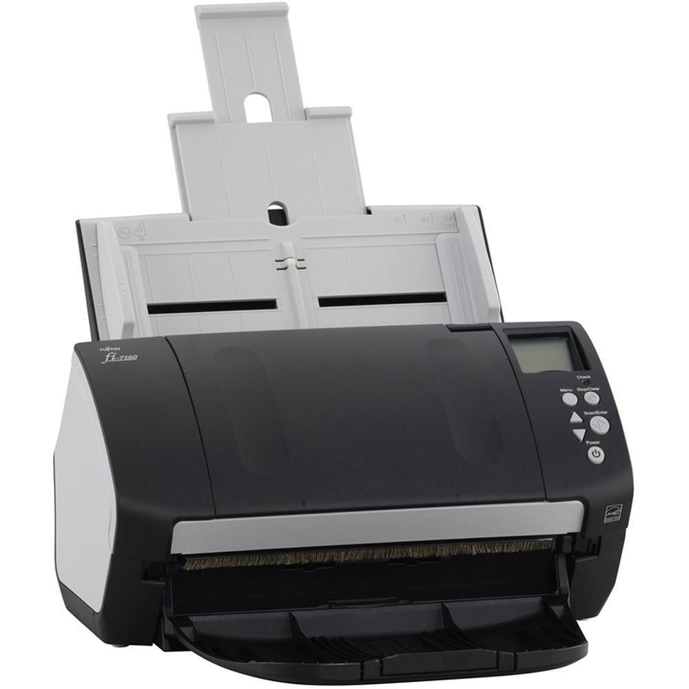 Fujitsu - Fi 7160 Document Scanner - Black/White (Refurbished - Fair)