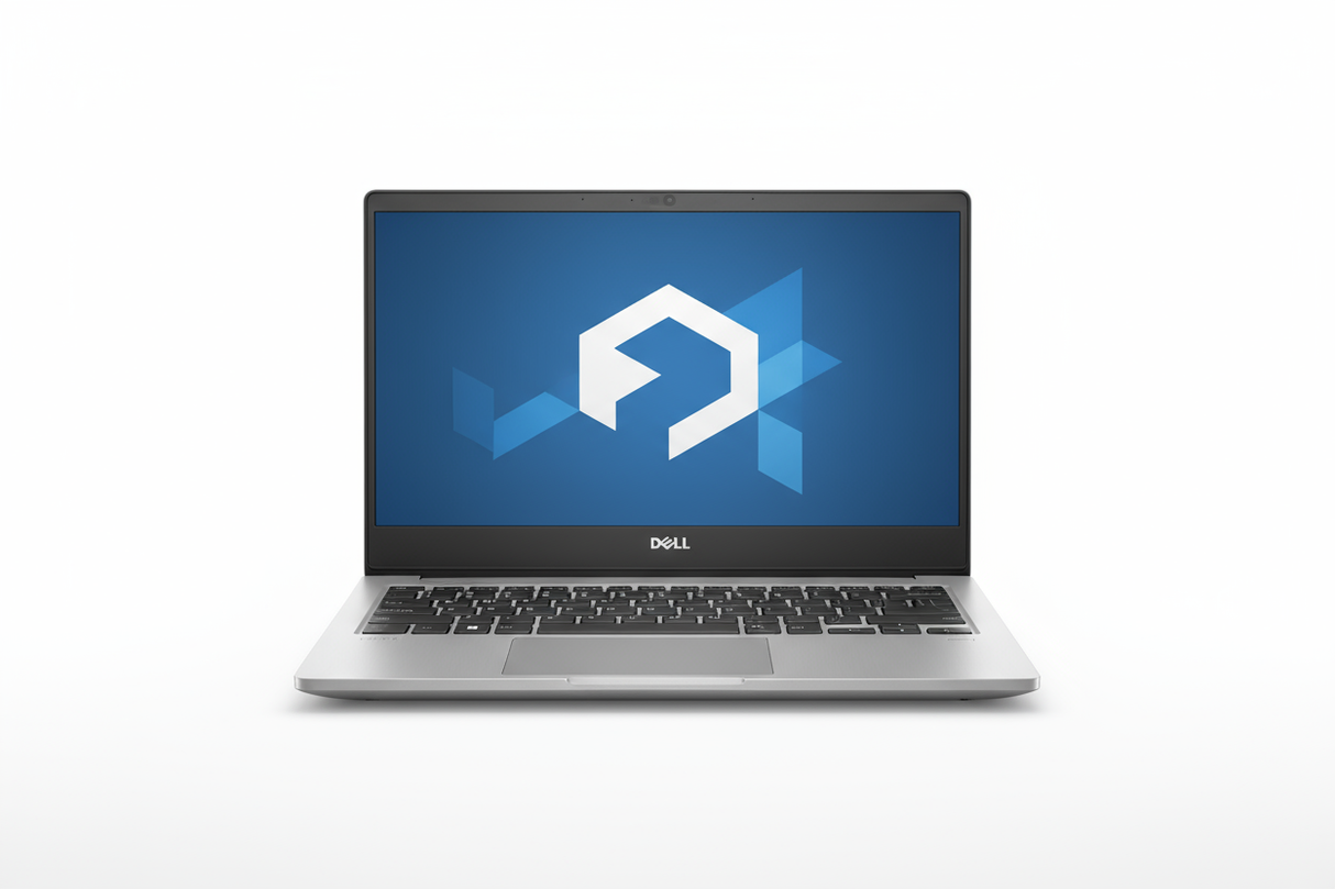 Dell LATITUDE 7420 I5-1145G7 2.60 GHZ 16 GB RAM 256 GB white background, Laptop facing directly forward with wallpaper, fits 1080 x1080 px