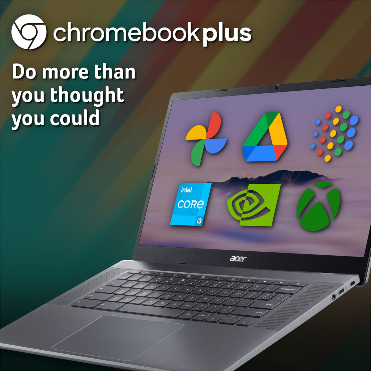 Acer Chromebook 515 CB515-2H 15.6" 8GB 128GB SSD Core™ i3-1215U 1.6GHz ChromeOS, Charcoal Gray (Refurbished - Excellent)