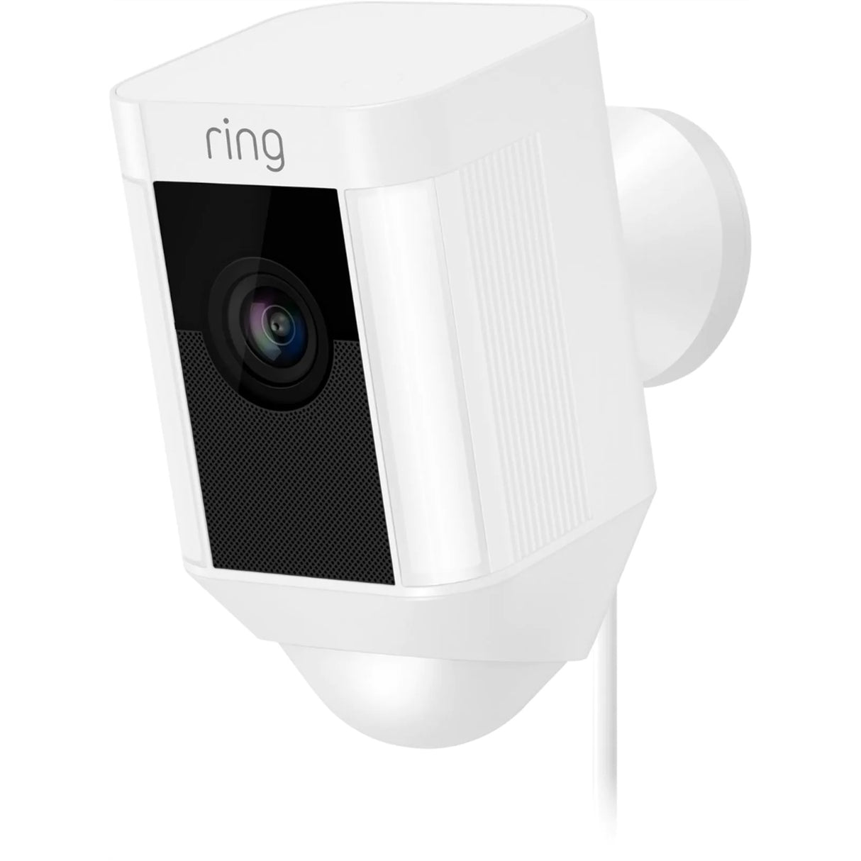 Ring Spotlight Cam Pro, Plug-In with 2K Video - White (Refurbished - Excellent)