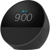 Amazon - Echo Spot (2024 release), Smart alarm clock with vibrant sound and Alexa - Black (Refurbished - Excellent)