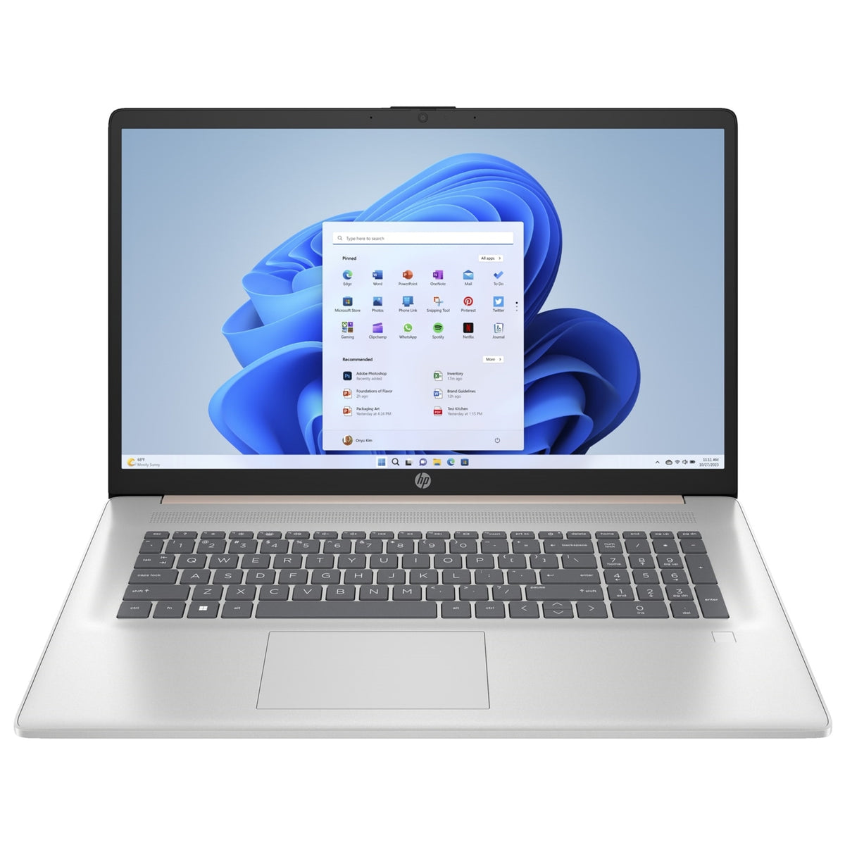 HP 17-CN0000 17.3" 32GB 1TB SSD Core™ i7-1165G7 2.8GHz WIN11H, Natural Silver (Refurbished - Fair)