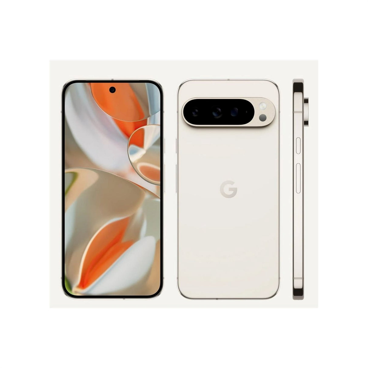 Google Pixel 9 Pro XL 256GB 6.8" 5G Unlocked, Porcelain White (Refurbished - Premium)
