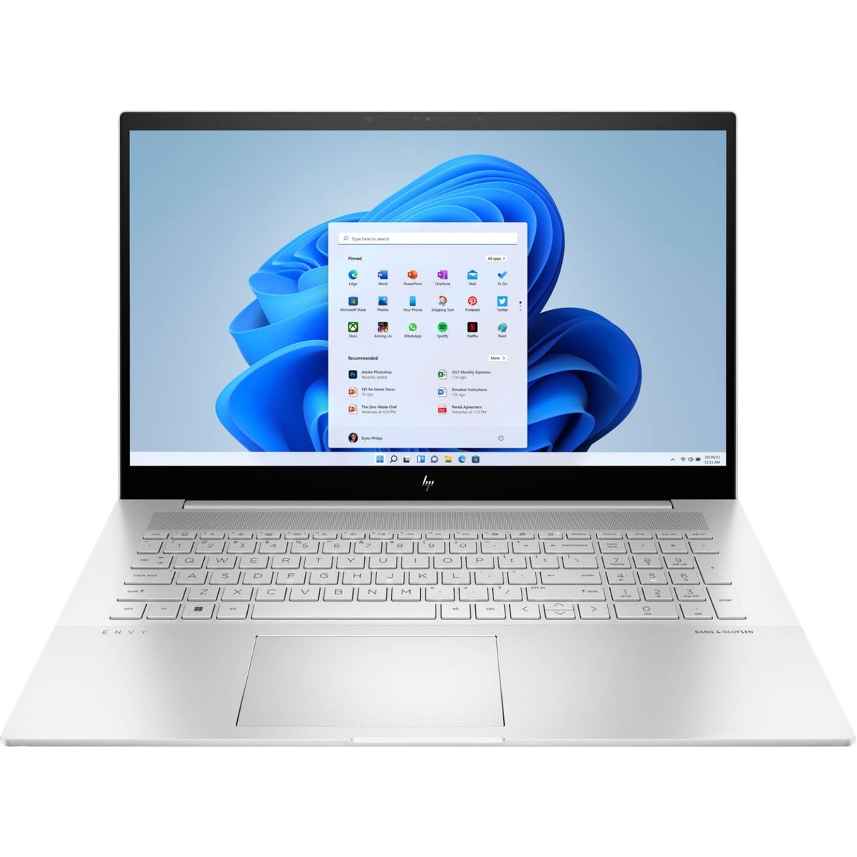 HP ENVY 17-CH2045CL 17.3" Touch 16GB 512GB SSD Core™ i7-1255U 1.7GHz WIN11H, Natural Silver (Refurbished - Very Good)