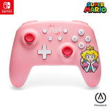 PowerA Wireless Controller for Nintendo Switch - Princess Peach Pink, Switch Lite/Switch-OLED Model (New)