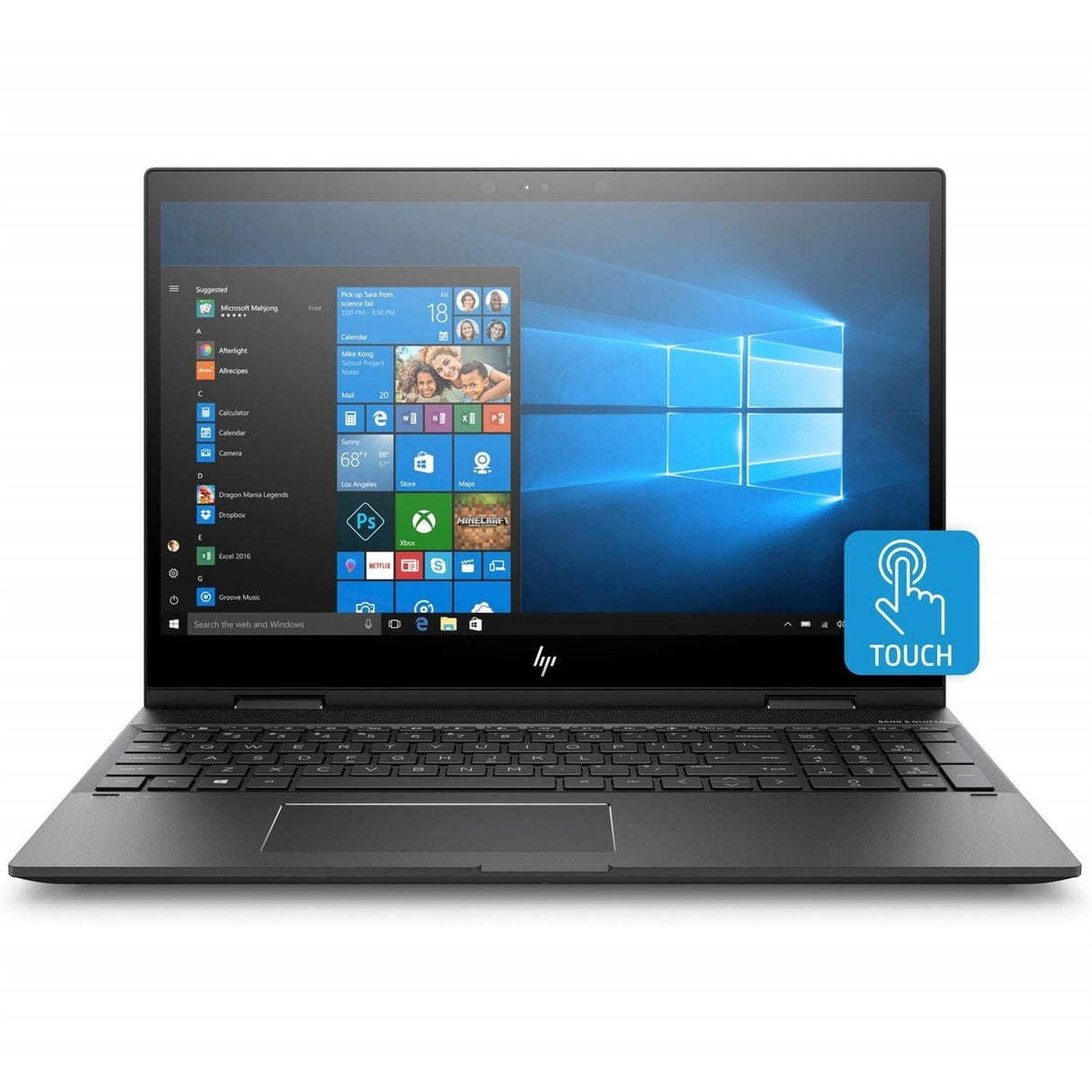 HP ENVY X360 15M-BQ121DX 15.6" Touch 8GB 512GB SSD AMD Ryzen™ 5 2500U 2GHz WIN11H, Black (Refurbished - Fair)