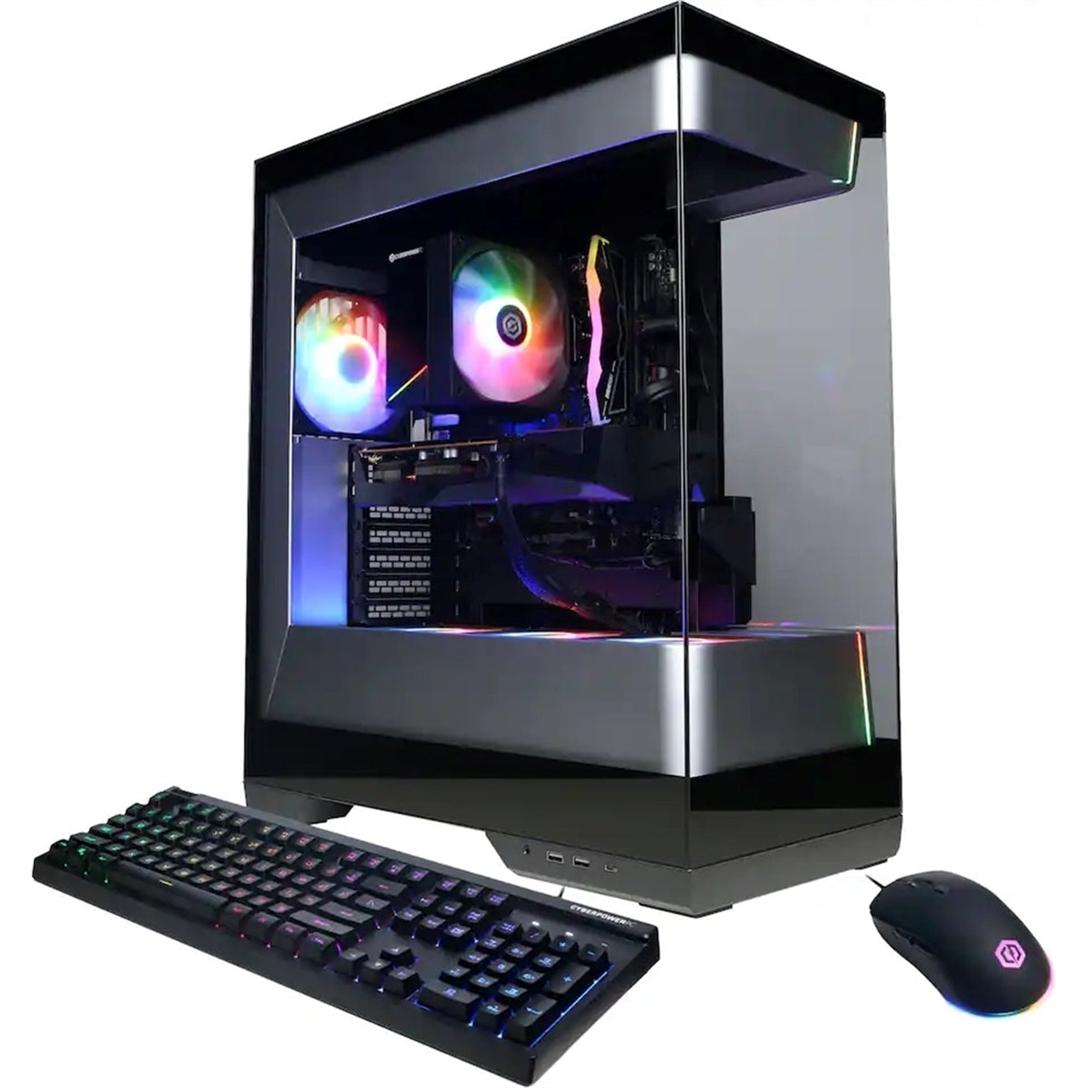 CyberPower Gaming Desktop (16GB DDR5, 1TB SSD, Ryzen 8700F, Radeon RX 7700) Win11H (Refurbished - Excellent)