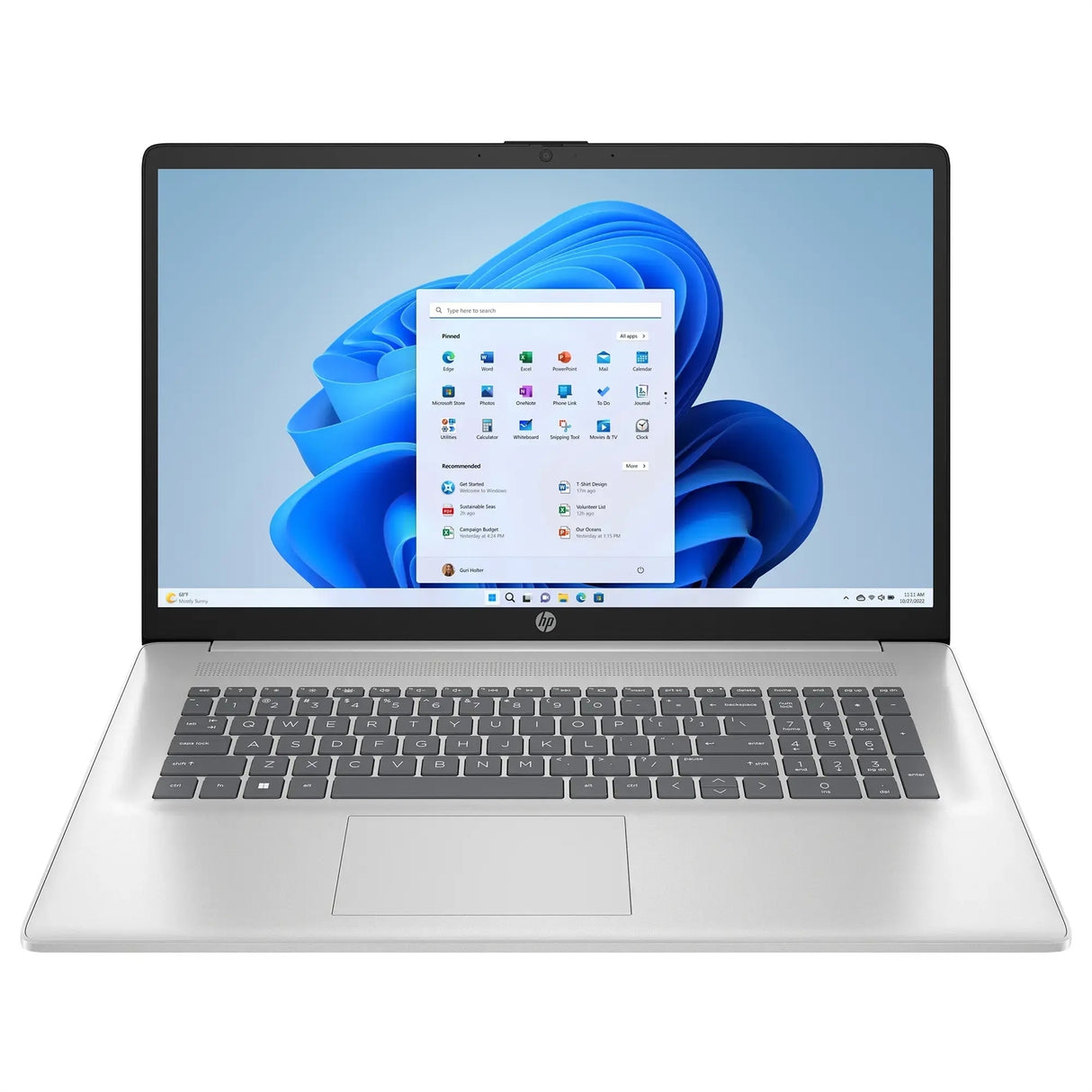 HP 17-CN2083DX 17.3" 8GB 512GB SSD Core™ i3-1215U 1.2GHz WIN11H, Silver (Refurbished - Fair)