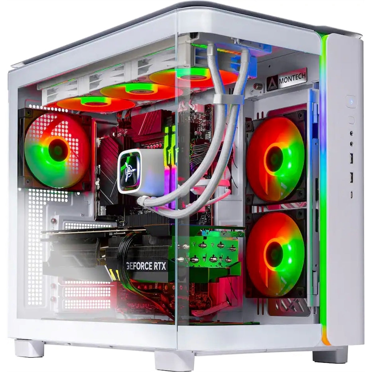 Skytech KING Gaming (32GB, 2TB SSD, Ryzen 7 9700X, RTX 5070) Win11H, White (Refurbished - Excellent)