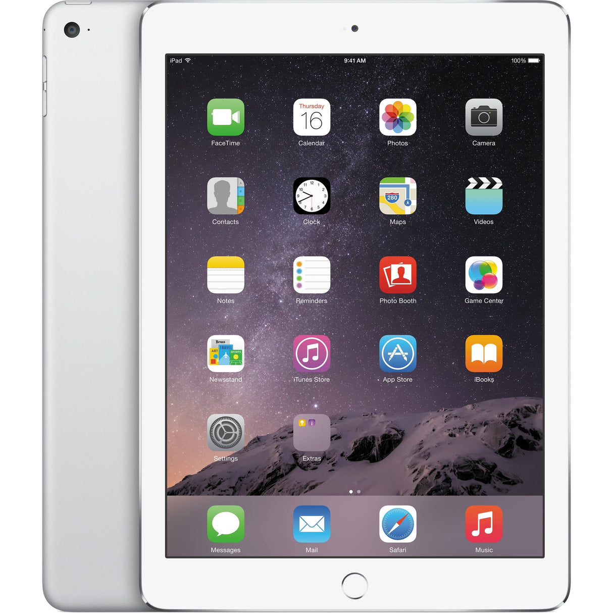 Apple iPad Air MGTY2LL/A 9.7" Tablet 128GB WiFi, Silver (Refurbished - Very Good)