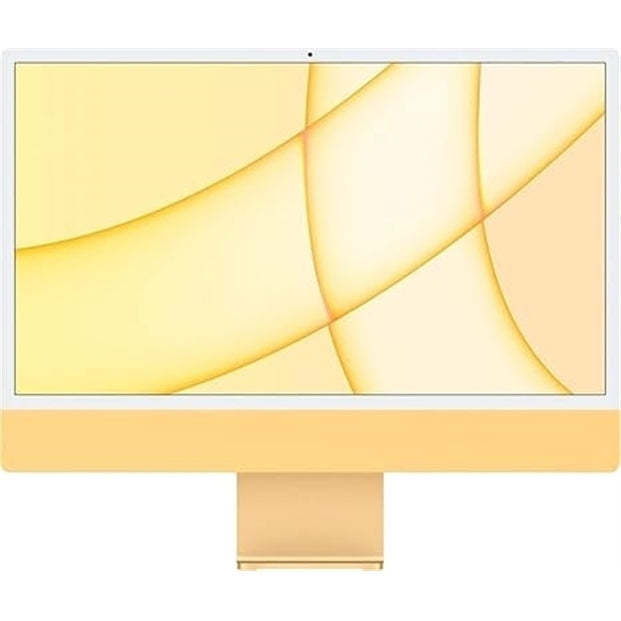 Apple 2021 iMac with Apple M1 Chip with 8-core CPU, 24-inch, 8GB RAM, 512GB SSD Storage, Yellow (Refurbished - Excellent)