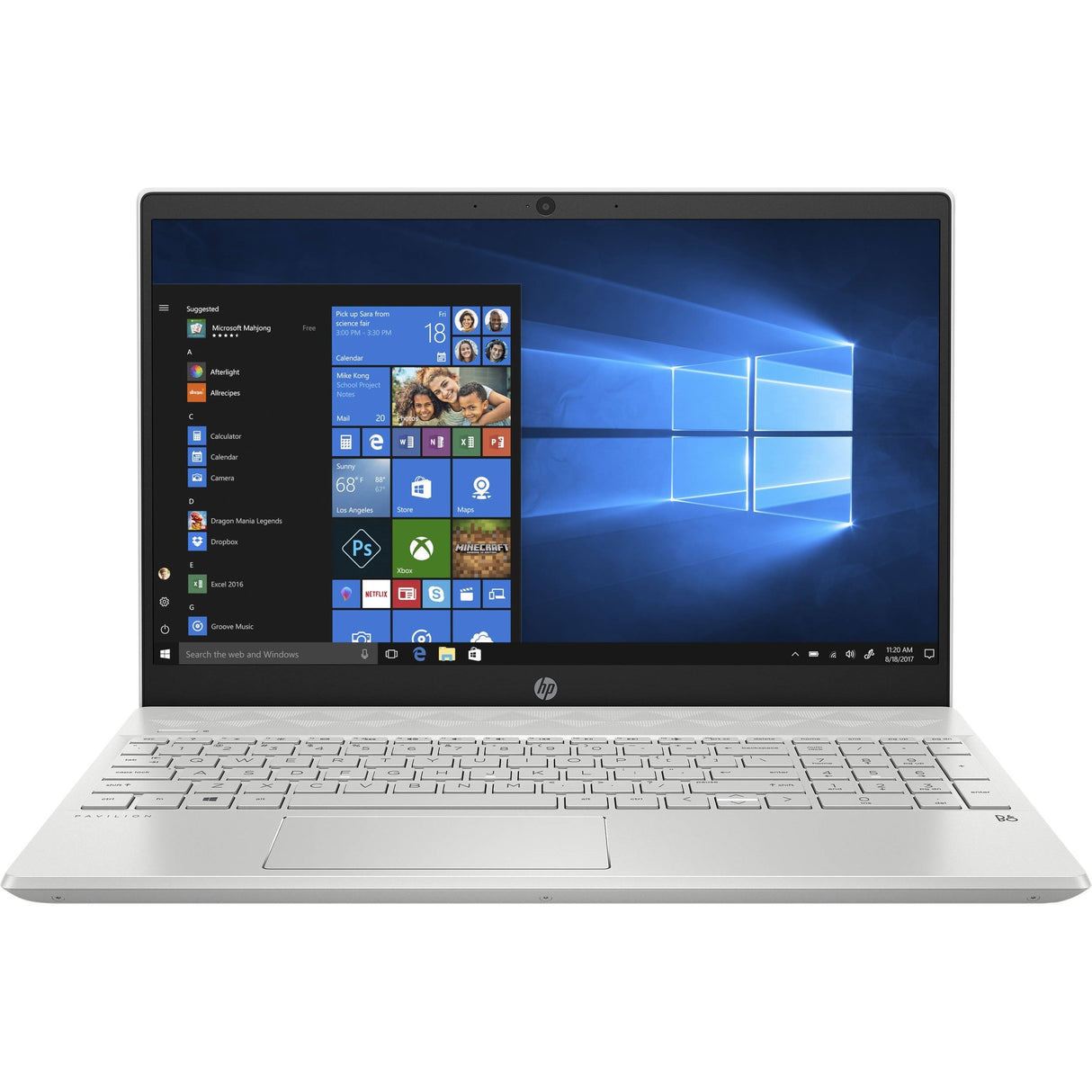 HP Pavilion 15-CS3079NR 15.6" Touch 8GB 256GB SSD Intel Core I5-1035G1 1.0GHz Win11H, Silver (Refurbished - Very Good)