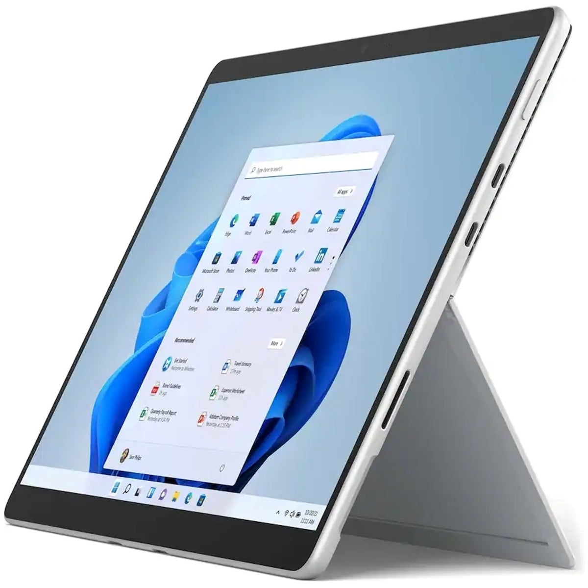 Microsoft Surface Pro 8 13" (256GB SSD, 16GB, 4G Unlocked, 2.40GHz) Platinum (Refurbished - Fair)
