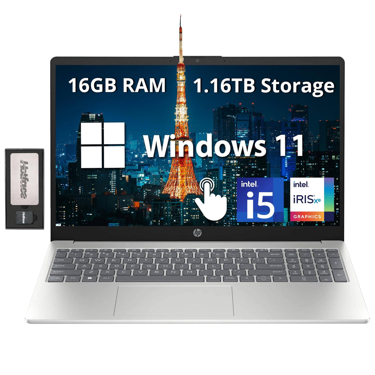 HP 15-DB0005DX 15.6" 16GB 256GB AMD Ryzen™ 3 2200U 2.5GHz WIN11H, Natural Silver (Refurbished - Fair)