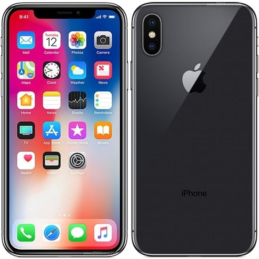 Apple iPhone X 256GB - 4G LTE, Unlocked, Space Gray (Refurbished - Excellent)