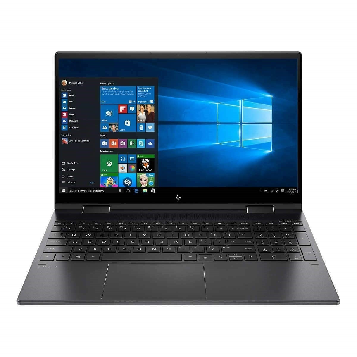 HP ENVY x360 15-ee1083cl 15.6" Touch 12GB 512GB SSD AMD Ryzen™ 7 5700U 1.8GHz, Nightfall Black (Refurbished - Fair)