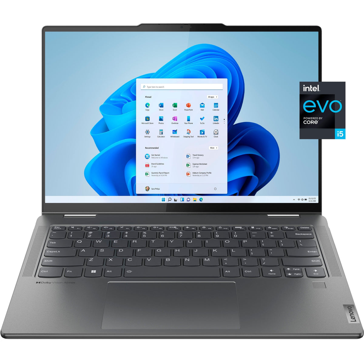 Lenovo Yoga 7 14IRL8 14" 16GB 256GB SSD Core™ i7-1355U 1.7GHz WIN11H, Storm Gray (Refurbished - Fair)
