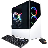 CyberPower C Series (16GB, 512GB SSD, Ryzen 5 7600, 3.80GHz) Win11H, Black/White (Refurbished - Excellent)