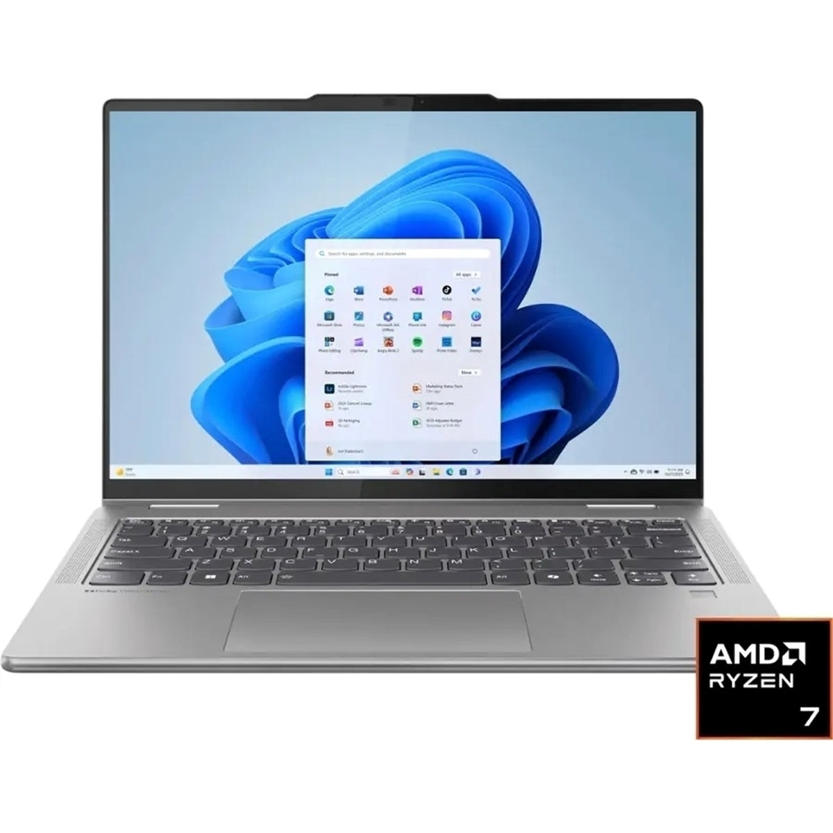 Lenovo Yoga 7 14" 16GB 512GB SSD AMD Ryzen™ AI 5 340 2GHz WIN11H, Arctic Grey (Refurbished - Fair)