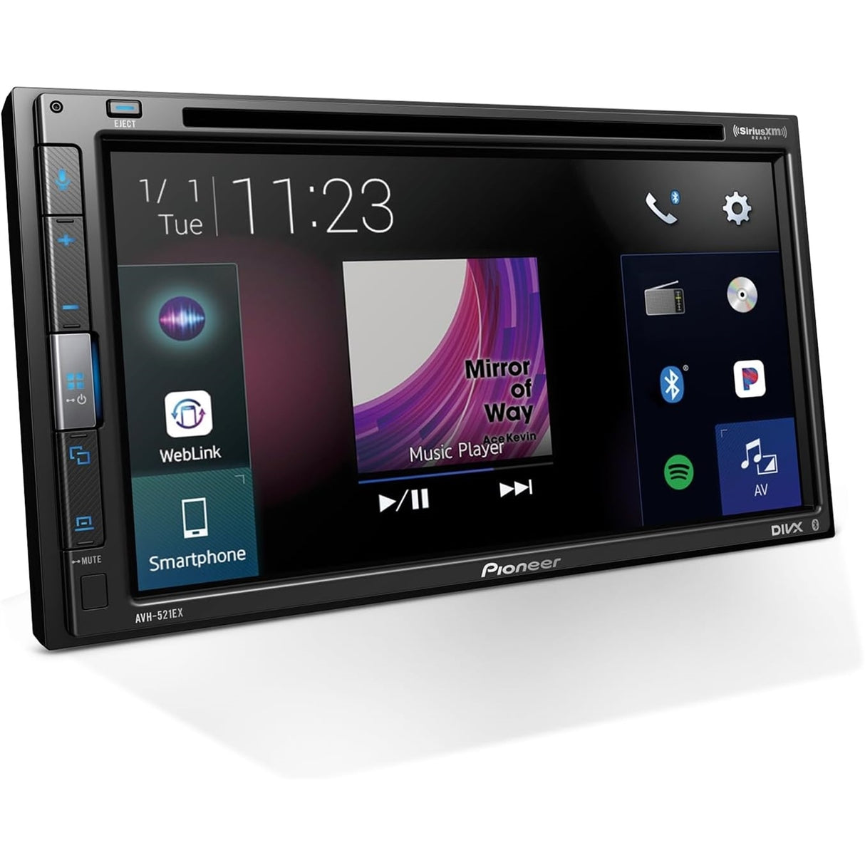 Pioneer - 6.8" Bluetooth Digital Media (DM) Receiver - Black (Refurbished - Excellent)