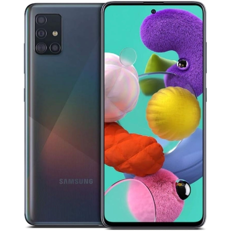 Samsung Galaxy A51 128GB 6.5" 4G LTE Verizon, Prism Crush Black (Refurbished - Fair)