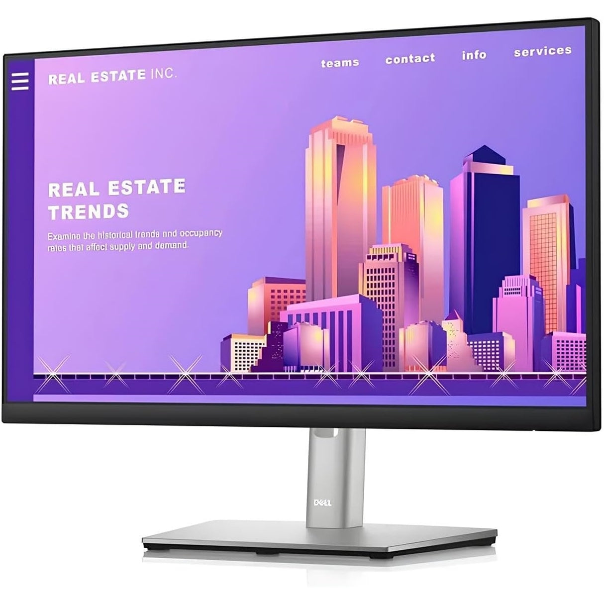 Dell P2222H 21.5" FHD 1080p Monitor, Black, 1920 x 1080, IPS, 5ms (Refurbished - Excellent)