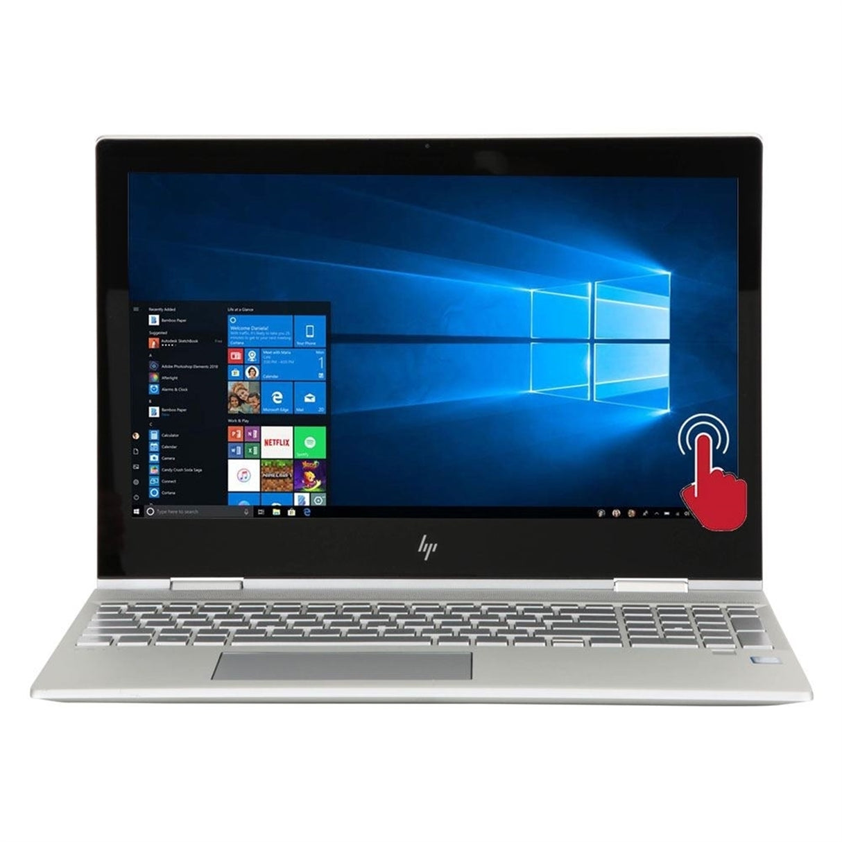HP ENVY x360 15M-DR1011DX 15.6" 16GB 512GB SSD Core™ i5-10210U 1.6GHz WIN11P, Natural Silver (Refurbished - Fair)