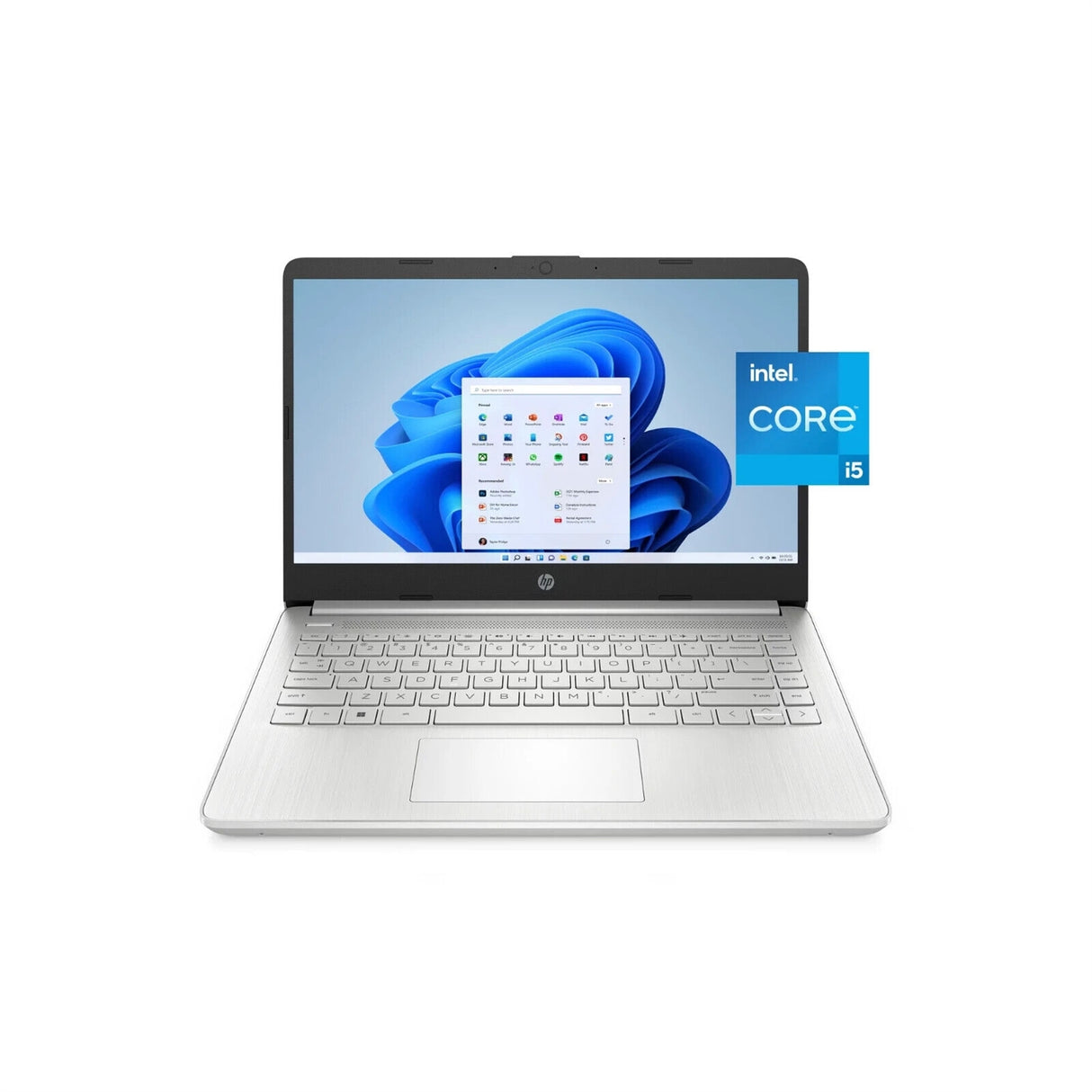 HP 14-DQ2078WM 14" 16GB 512GB SSD Core™ i5-1135G7 2.4GHz WIN11H, Natural Silver (Refurbished - Fair)