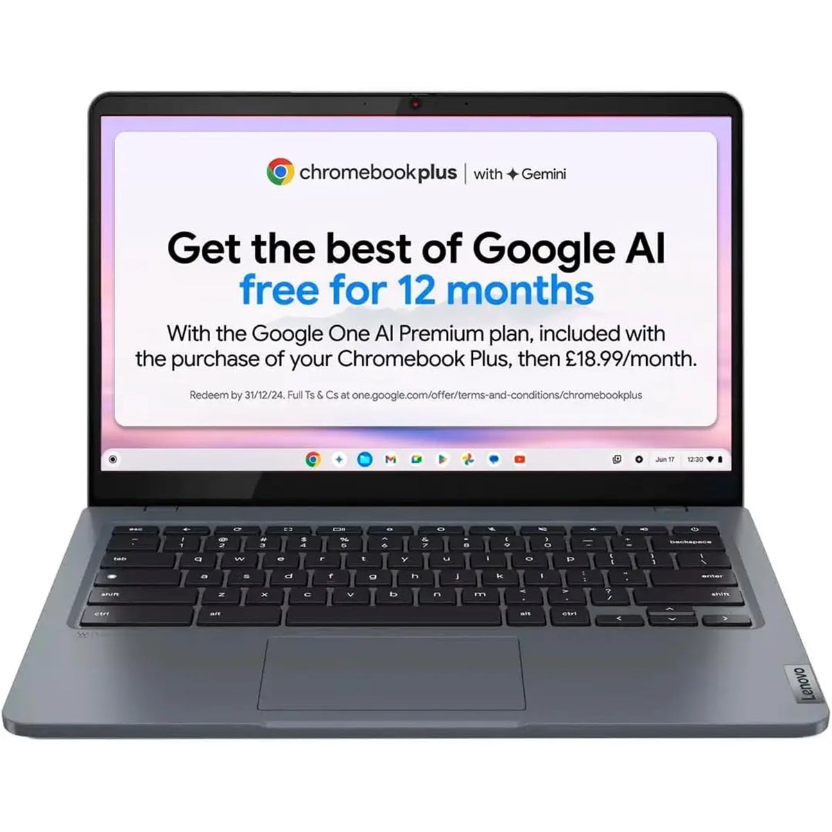 Lenovo Chromebook Slim 3 14IAN8 14" 16GB 256GB SSD AMD Ryzen™ 7 5825U 4.3GHz WIN11H, Storm Gray (Refurbished - Fair)