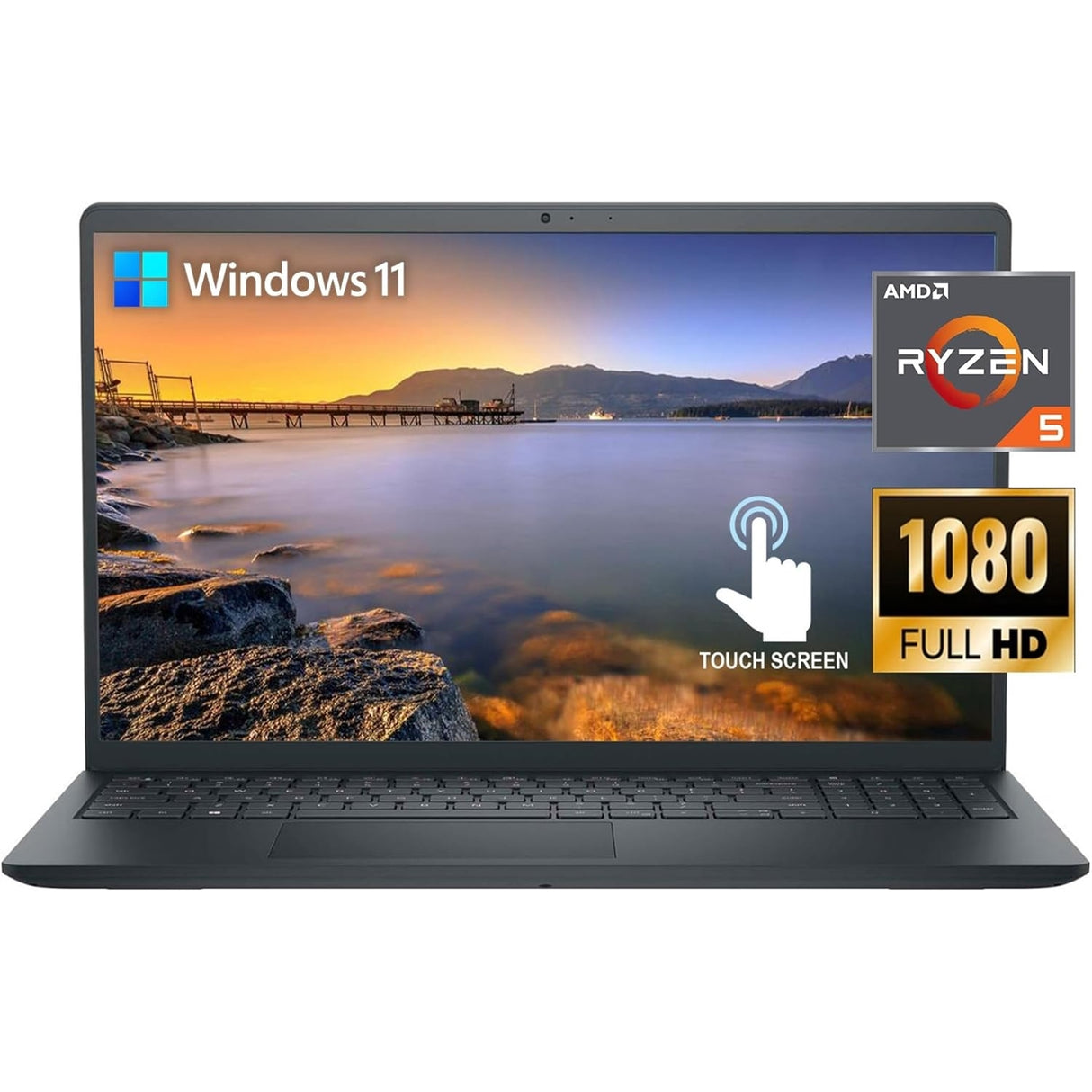 Dell Inspiron 15 3535 15.6" 16GB 512GB SSD AMD Ryzen™ 5 7530U 2GHz WIN11H, Black (Refurbished - Fair)