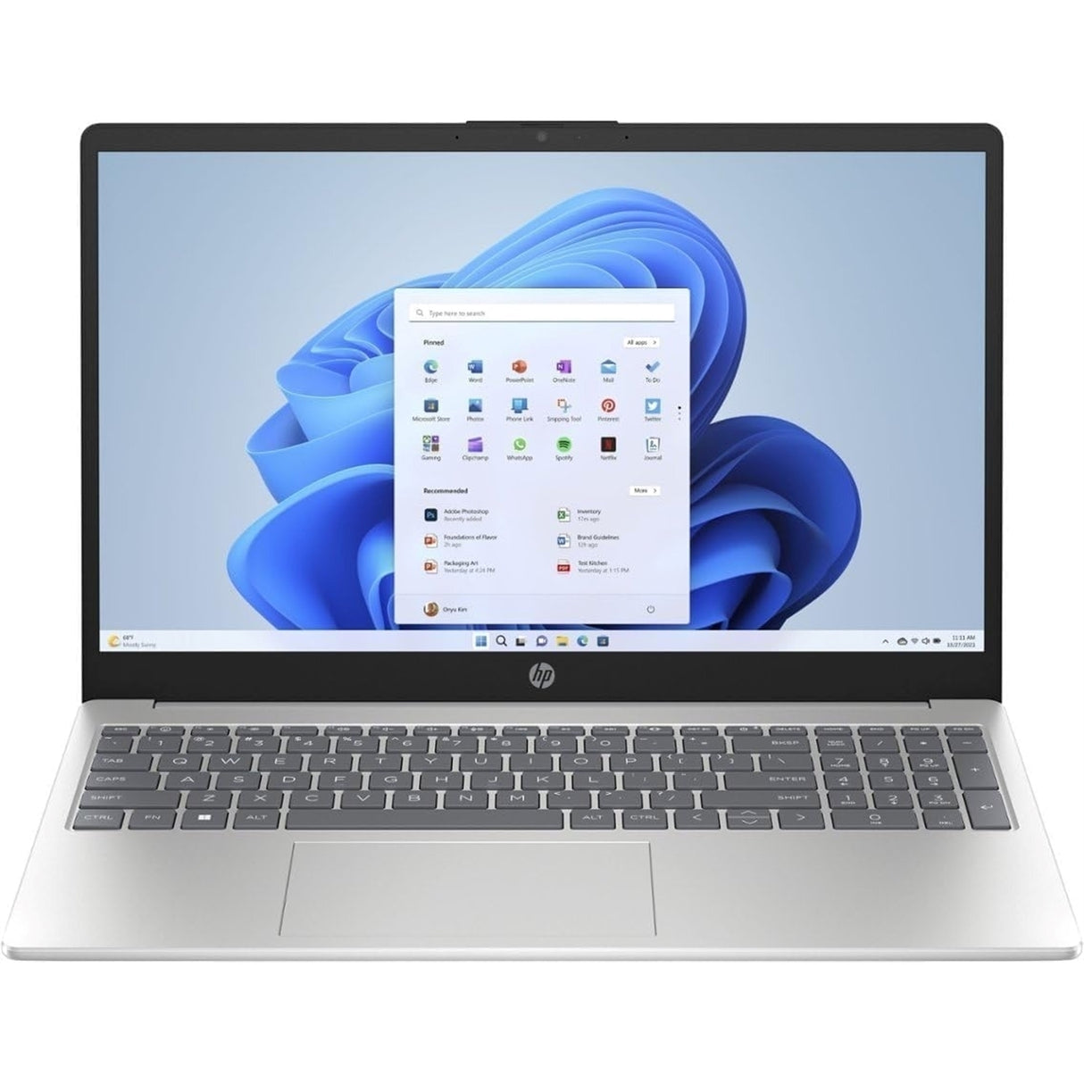 HP 15-FC0245DX 15.6" 16GB 256GB SSD AMD Ryzen™ 5 7520U 4.3GHz WIN11H, Silver (Refurbished - Very Good)