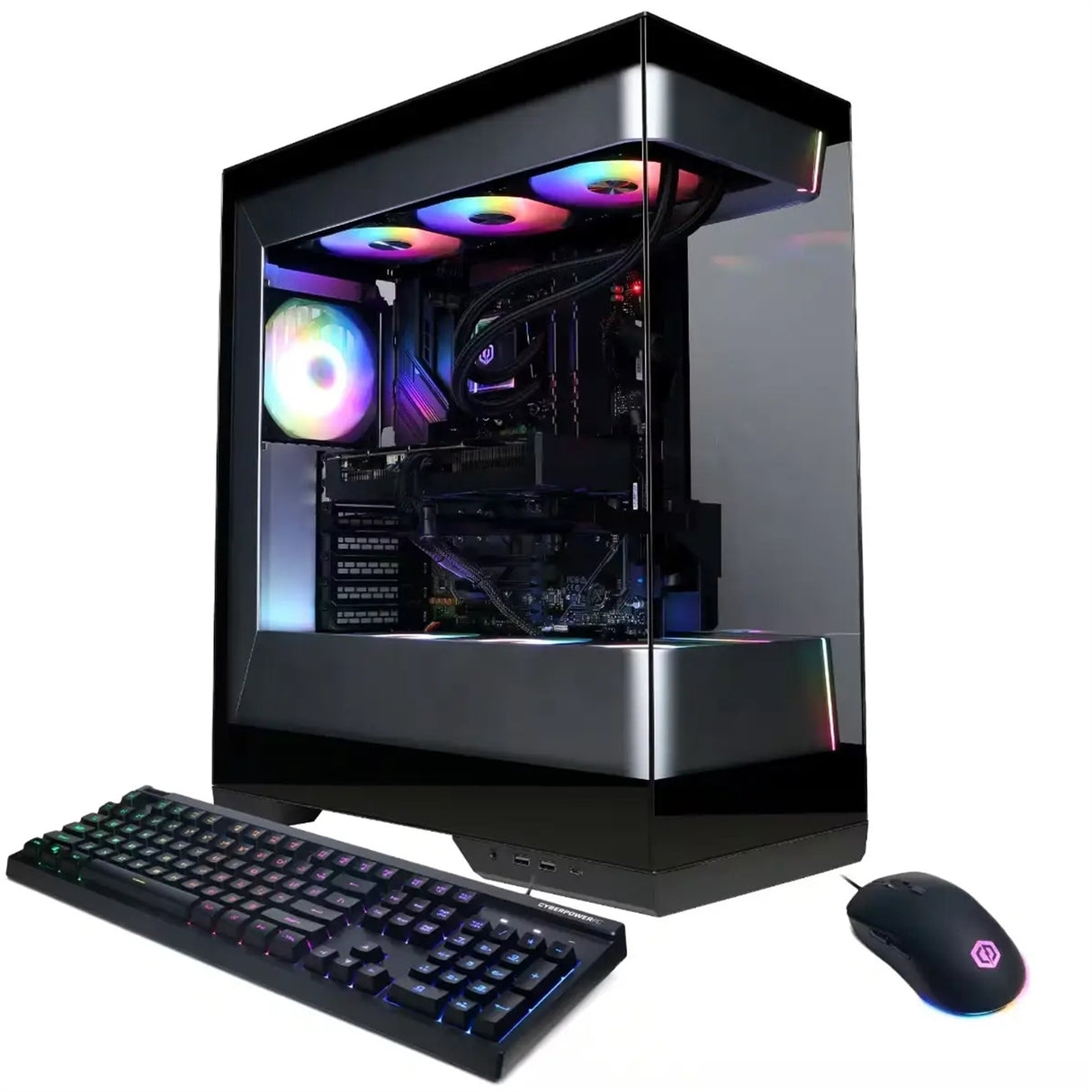CyberPower C Series (64GB DD5, 1TB SSD, Ultra 9 285K, RTX 5070 Ti) Win11H, Black (Refurbished - Excellent)
